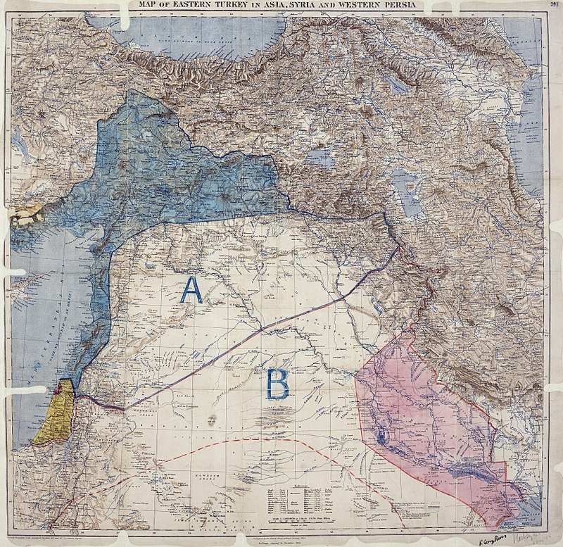 World War Civ 32: Britain’s plans for Arab lands – Sykes-Picot, 1916